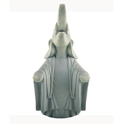 Statue de jardin zen bouddha éléphant à bras ouverts