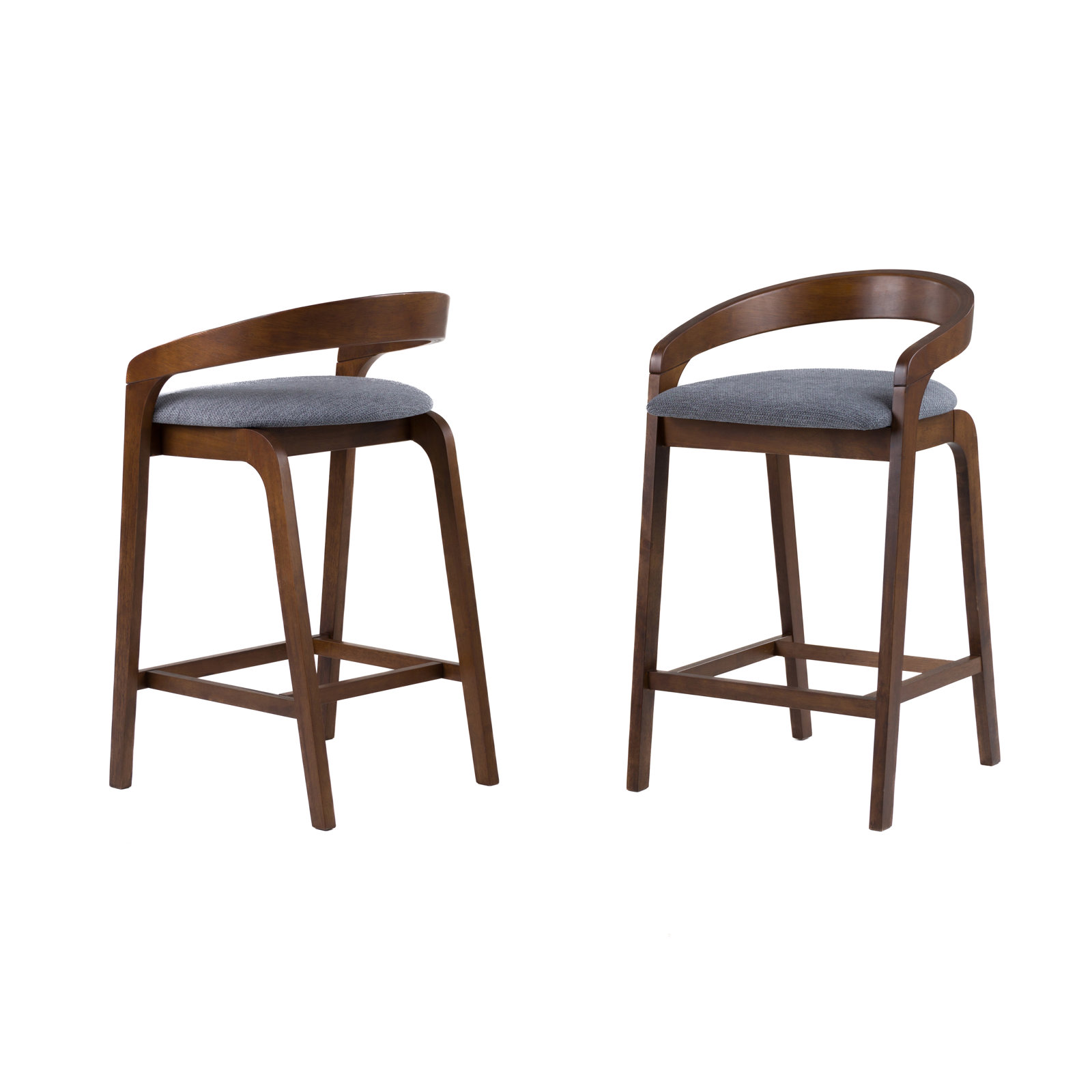 Piera 27" Bar Stool, Walnut