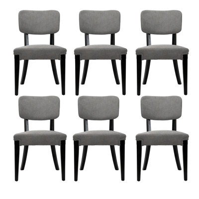 Chaises de salle à manger rembourrées en bois massif Putnam