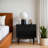 Indra 22" H 1-Drawer Wood Nightstand-1639857711