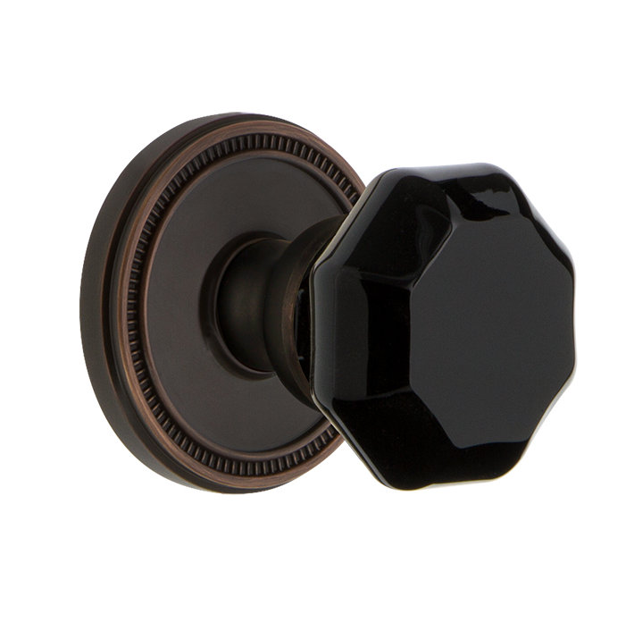 Grandeur Soleil Rosette Single Dummy with Lyon Door Knob, Timeless Bronze