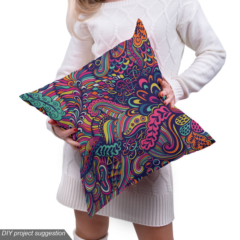 Tissu psychédélique Ambesonne, l 58 po x L 180 po