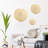 Set of 3 Modern and Luxury Abstract Gold Metal Wall Decor