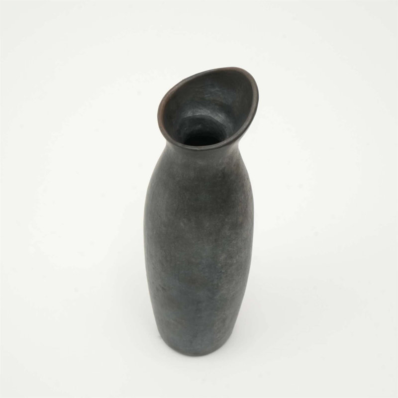 Vase noir Longpi Pottery