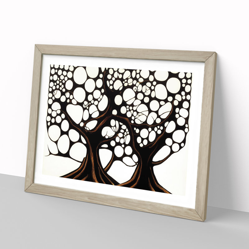 Dashing Trees - Framed Print, Oak Framed, 34cm H x 46cm W x 2cm D