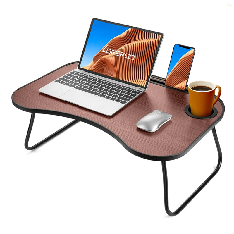 Portable Lap Desk, Brown/Black
