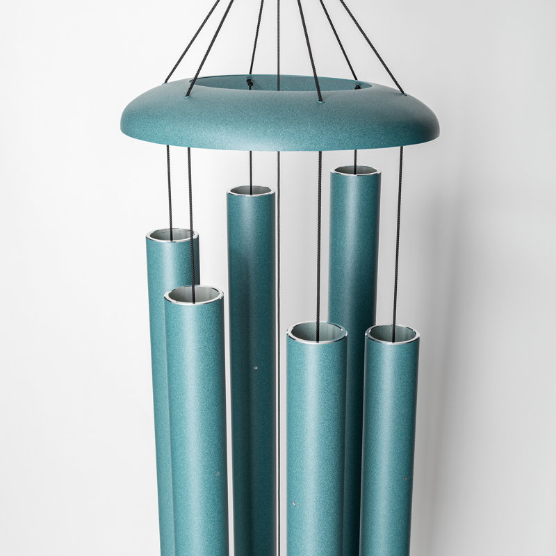 Patina Green Aluminum 44" Outdoor Wind Chime