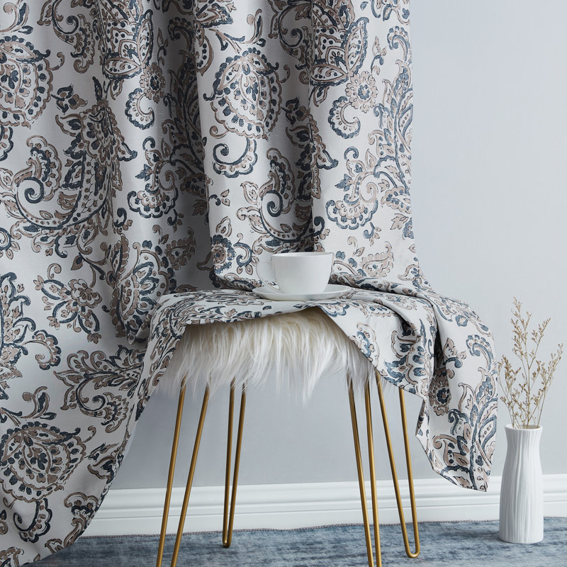 Lovelle Silk Curtain Pair, 52" W x 63" L, Taupe