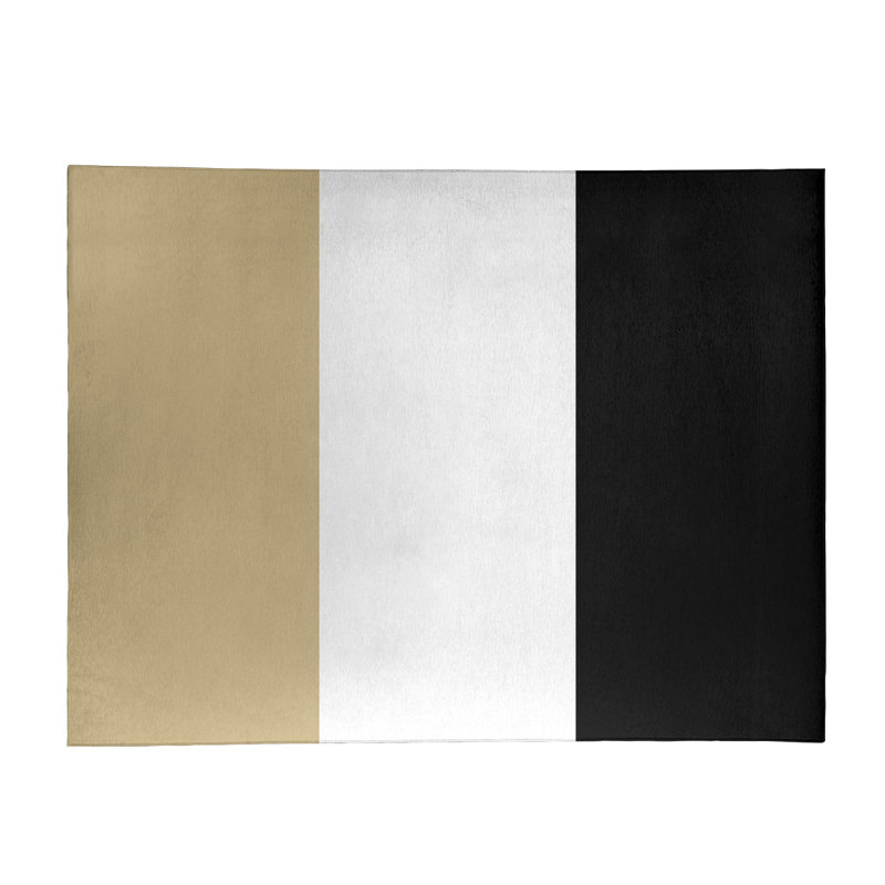 Tapis doré/noir, Rectangle 9 pi x 12 pi