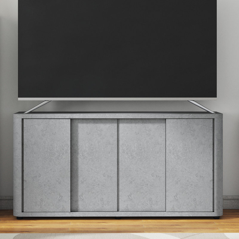 Caomhan 59" 4 Door Tv Stand for TVs up to 65", Gray