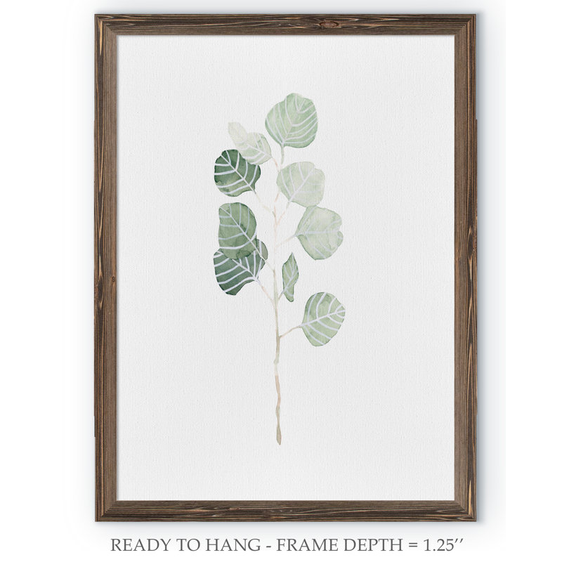« mou eucalyptus branch i » par paul cezanne-cadre photo, reproduction d’art, H 24 po x l 18 po x P 1,25 po, Pas de tapis