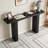 60''Farmhouse Entryway Table with Large countertop, Minimalism Sofa Table with Acacia Veneer-404415245