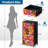 4 Drawer Dresser for Bedroom, Narrow Chest of Drawers, Wooden Top and Study Iron Frame 18"x37.5"-(WxH)