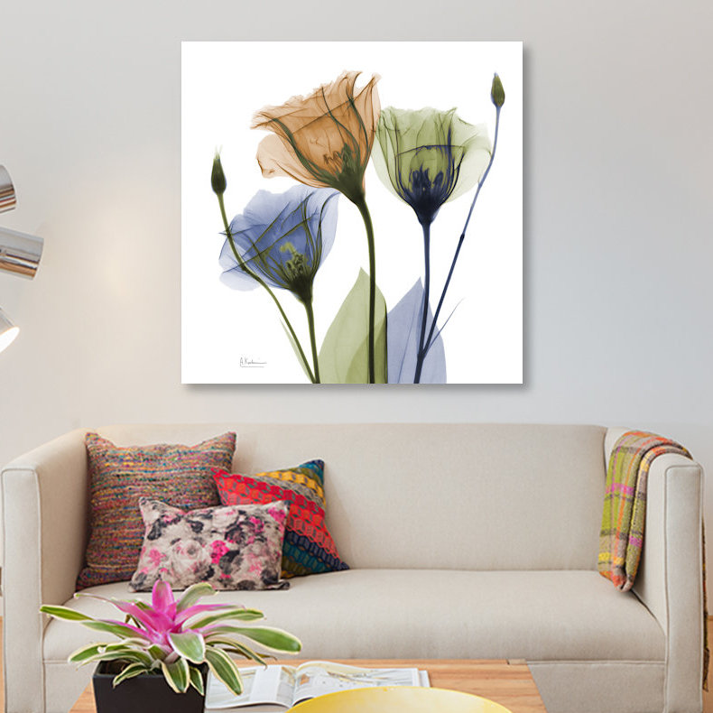 «Gentian Buddies» par Albert Koetsier, reproduction d'art graphique sur toile, H 18 po x l 18 po x P 1,5 po, Toile tendue