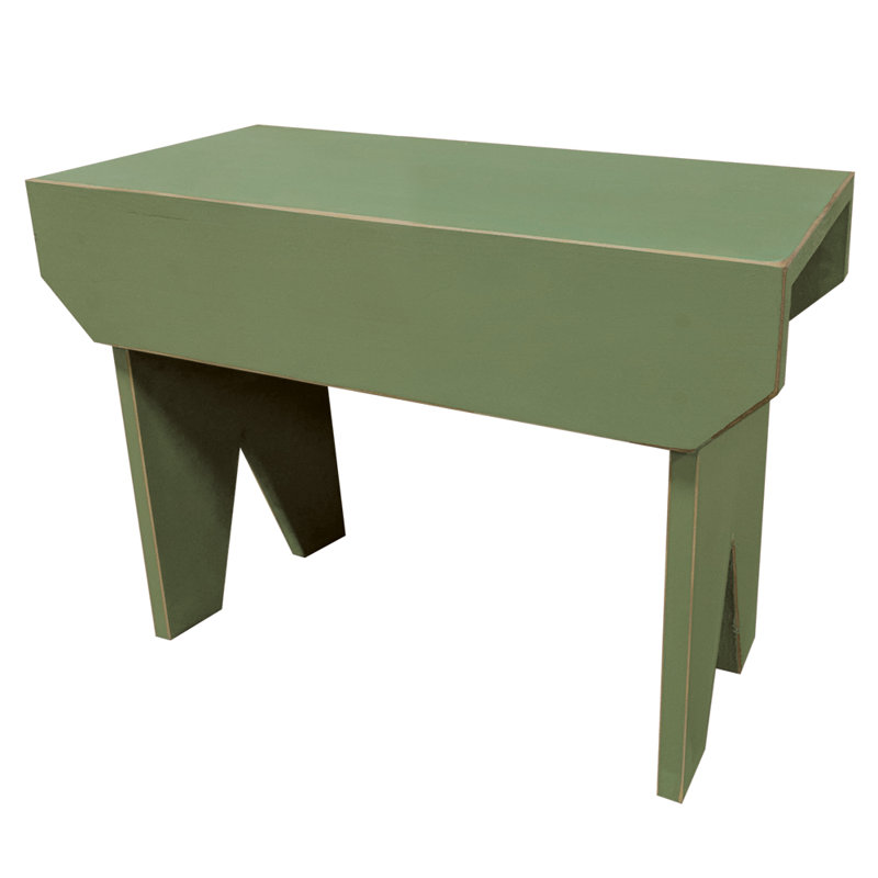 Banc en bois Wyatt, Vieux sauge, H 16 po x l 24 po x P 10,5 po