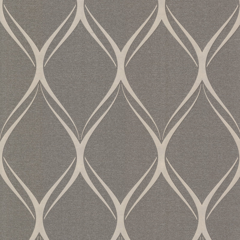 Rouleau de papier peint lisse L 33 pi x l 20,5 po Belew, Brun