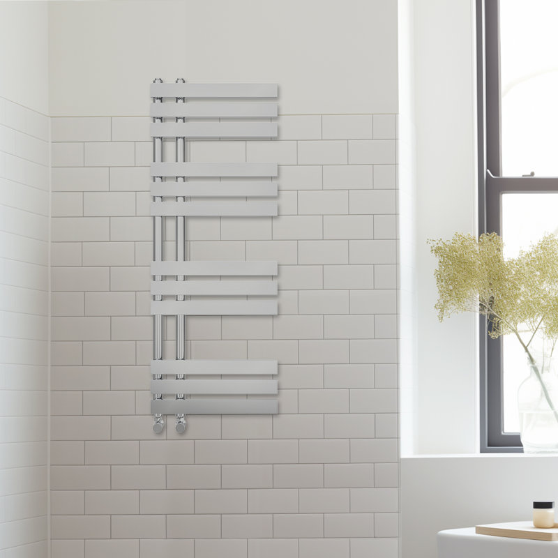 Arulappu Designer Towel Rail Heated Towel Rails, 120cm H x 45cm W, Chrome