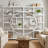 Oscer Industrial 5 Tier Etagere Bookcase-1836287123