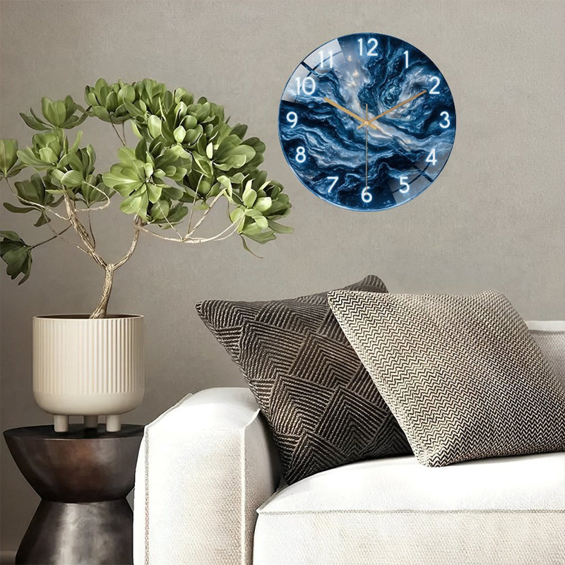 Horloge murale en résine OceanAb Abstract