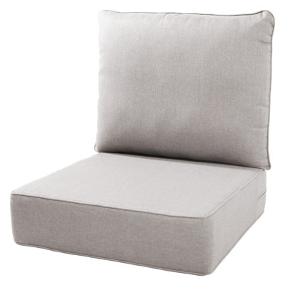 Allo 24"X22"X6" Patio Thick Cushions & Pillows Set - Deep Seat Indoor/Outdoor Water & Fade Resistant