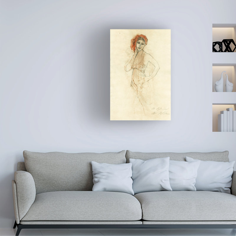 Œuvre de bolognaise à la bolognaise «Ute Rathmann An Ingres», H 19 po x l 12 po