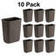 Poubelle rectangulaire en plastique 7 gallons | Ensemble de 10-132486564