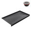 Base de douche 60 po x 32 po en alcôve en acrylique noir brillant avec bonde droite, bonde incluse-115227518