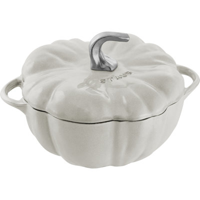 Staub Cast Iron 3.5-Qt Pumpkin Cocotte - White Truffle