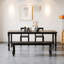 Table de salle à manger de style français pour petits appartements rétro-429434438-429434439