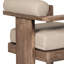 Chaudry Wood Outdoor Dining Armchair with Cushion