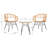 Aida 2 - Person Patio Conversation Set with Cushions