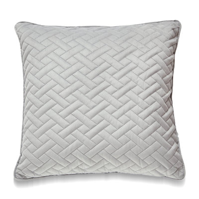 Laser Embossed Chevron Pattern With Polyester Insert Pillow