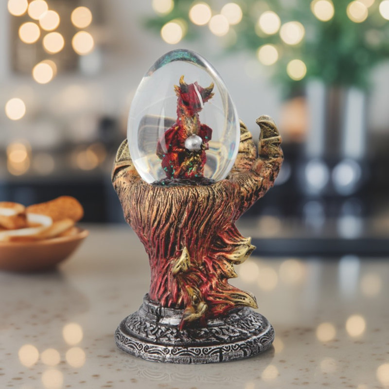 Figurine dragon rouge 6 po H 6 po
