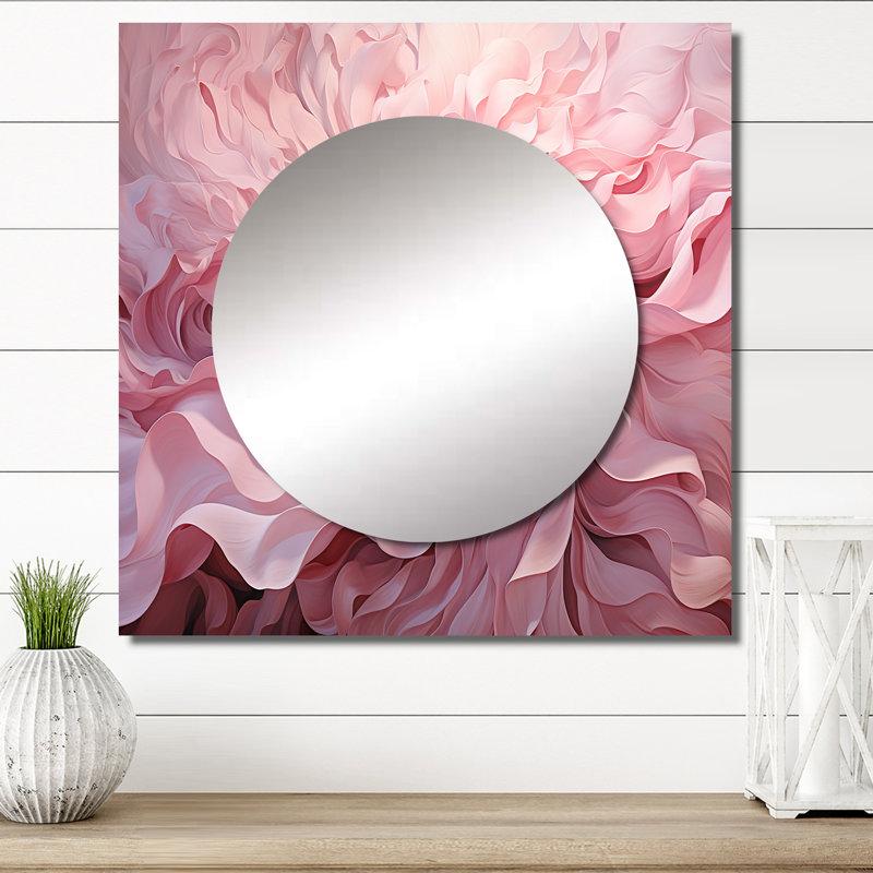Décoration murale rose spirale tourbillon spirale abstraite, 29 po x 29 po