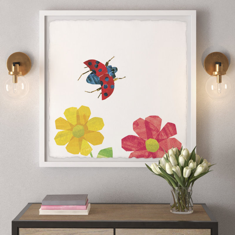 Triptyque insectes conviviaux, H 24 po x l 24 po x P 1,5 po