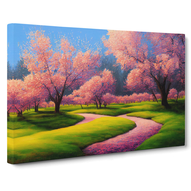 XXX-H1022-WF-8243X Spring Meadow Landscape Vol.1 - Wrapped Canvas Print
