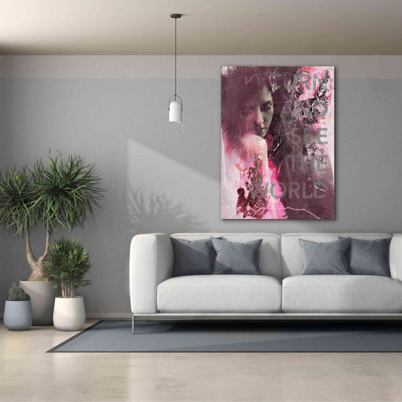 «Turn and See» par Design Fabrikken, estampe numérique sur toile, H 54 po x l 40 po x P 1,5 po