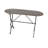 Crestline Gray Metal Console Table with Distressed Accents 45" x 18" x 29"