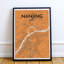 Nanjing City Map 1 Piece Wall Art-648440390