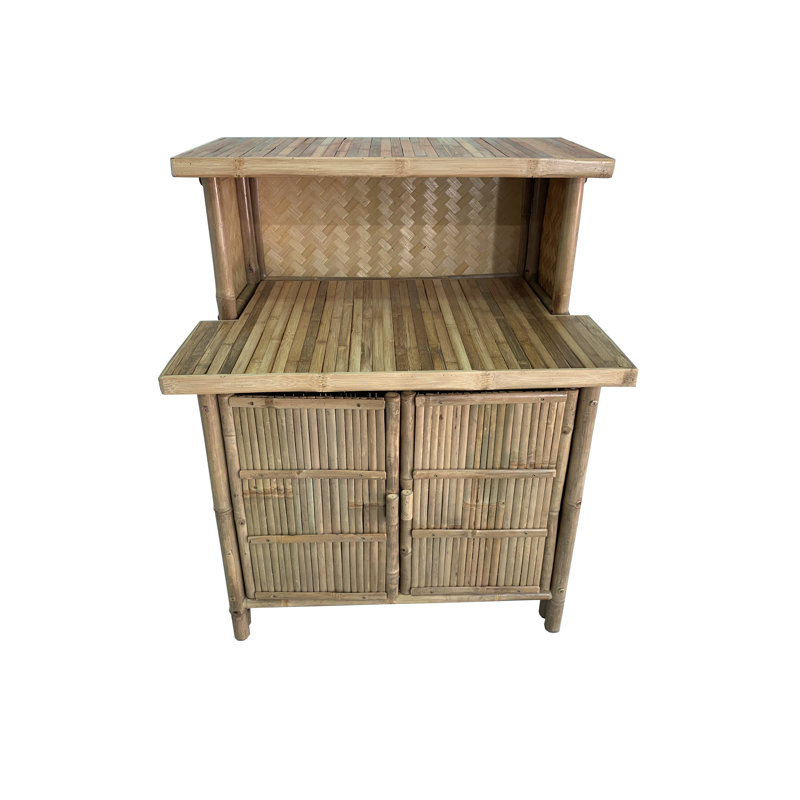 MGP 36'' Natural Bamboo Home Bar with Dual Counter