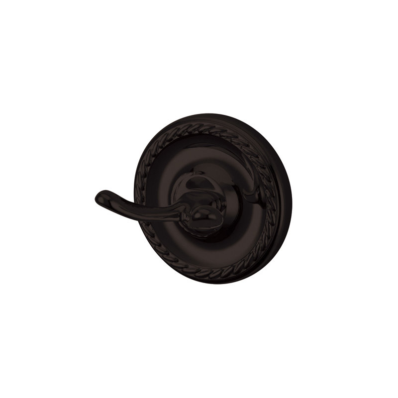 Laurel Wall Mounted Robe Hook, Oil Rub Bronze