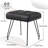 Smelser 17" H Faux Leather Upholstered Vanity Stool with Metal Legs-38912589