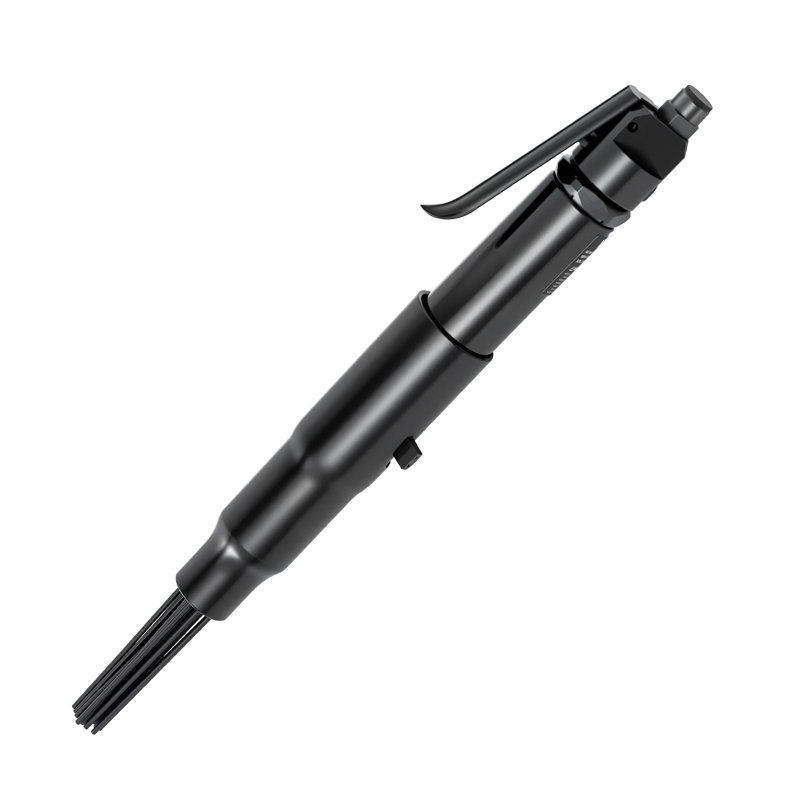 Détartreur d'aiguille à air, détartreur pneumatique 3400 BPM pour enlever la peinture rouille - avec réglage à 3 vitesses, 19 aiguilles trempées et 3 connecteurs de buse à air - poignée légère, compacte et ergonomique