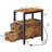 24'' Tall 2 - Drawer End Table with Storage and Charging Station-692686762-686965545