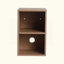 Meuble-lavabo mural avec lavabo en céramique et tablettes de rangement et 1 porte, emballage KD, contreplaqué-823113625