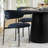 Upholstered Dining Chair With Metal Legs-453996676