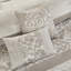 8 ensembles d'édredon - Sophistication brodée rembourrée et imprimée pour la chambre à coucher Grace Elegance comprend un édredon 2 taies décoratives, des coussins décoratifs européens et des 8 pièces lavables à la machine-120218047