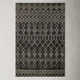 Navagio Moroccan Handmade Tufted Wool Charcoal Brown/Ivory Area Rug