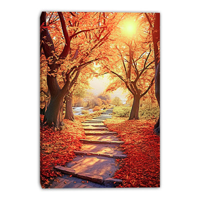 Art mural sur toile Crimson Serenity Grove