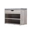 Linen Upholstered Storage Bench